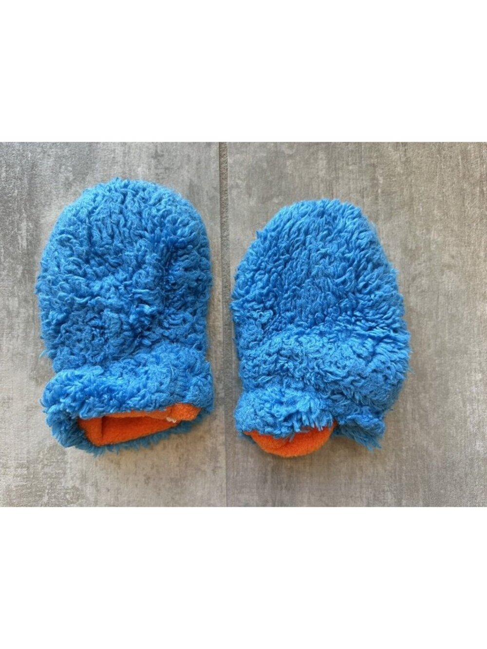 GIGGLE BABY Faux Shearling Fur Boys Girls Mittens Gloves Fleece Lined 6-12m Sz M